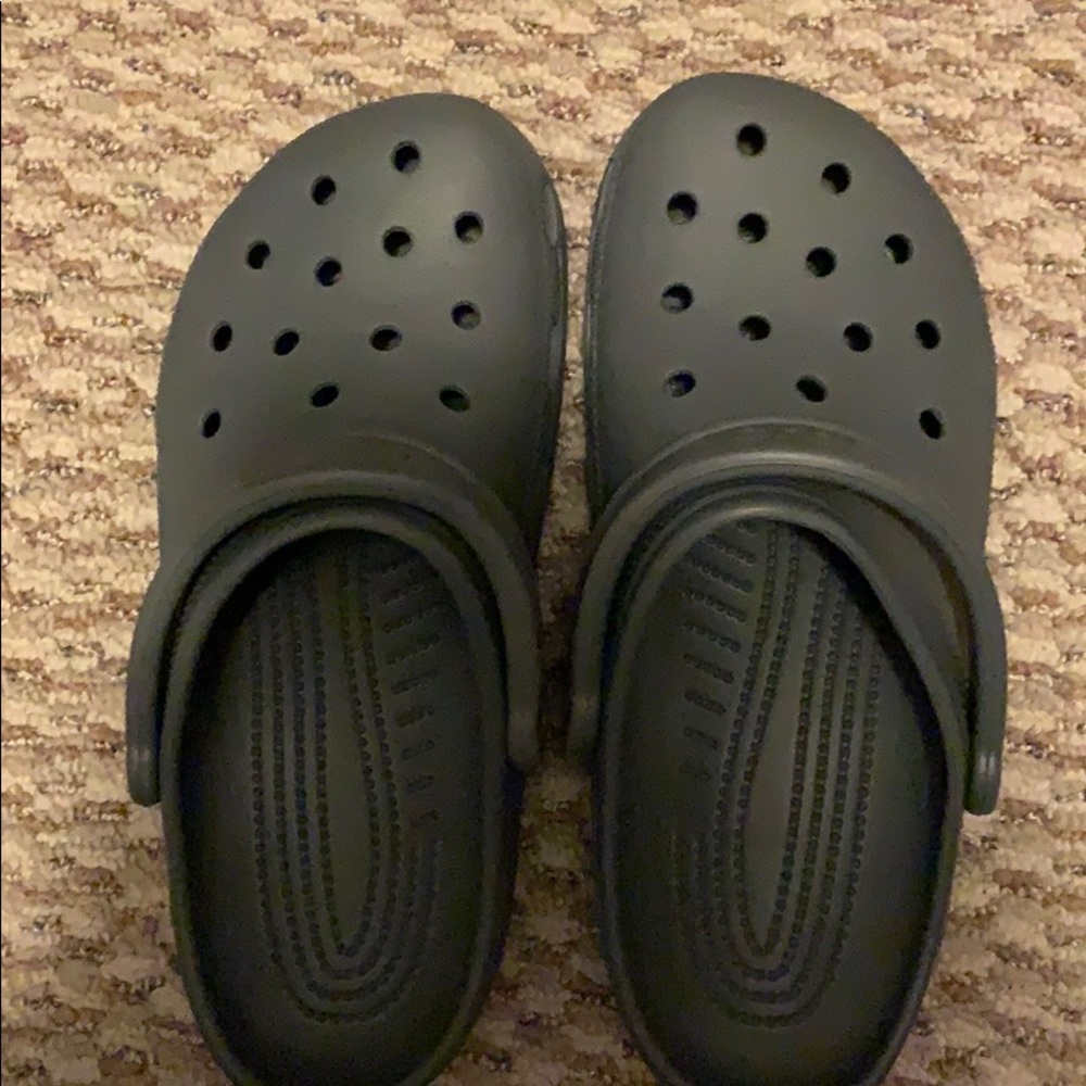 Grey crocs